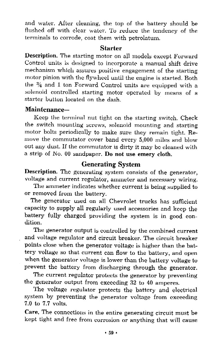 1952 Chevrolet Trucks Operators Manual Page 37